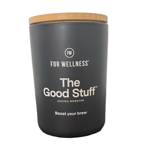 For Wellness Coffee Booster Jar Black Storage Container Kitchen Coffee